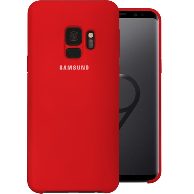 Силиконовый чехол Original Case (HQ) Samsung Galaxy S9 (Красный)