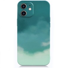 Силікон WAVE Watercolor Case iPhone 12 Mini (dark green / gray)