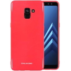 Силикон Molan Shining Samsung Galaxy A8 Plus (2018) A730 (Светло-красный)