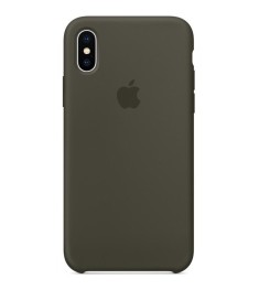 Чехол Silicone Case Apple iPhone X / XS (Dark Olive)