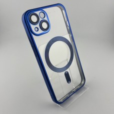 Чехол UMKU Shining with MagSafe Apple iPhone 13 (Dark Blue)