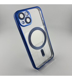 Чехол UMKU Shining with MagSafe Apple iPhone 13 (Dark Blue)