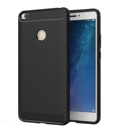 Силиконовый чехол Polished Carbon Xiaomi Mi Max 2 (Черный)