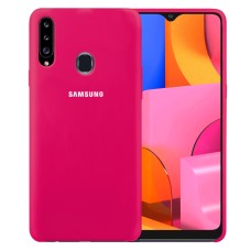 Силикон Original Case Samsung Galaxy A20S (2019) (Малиновый)