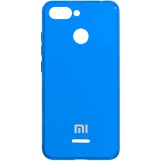 Накладка Glass Case Xiaomi Redmi 6 (голубой)