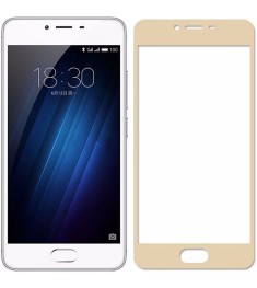Защитное стекло 3D Meizu U10 Gold