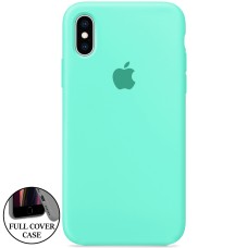 Силикон Original Round Case Apple iPhone X / XS (23) Sea Blue