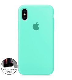 Силикон Original Round Case Apple iPhone X / XS (23) Sea Blue