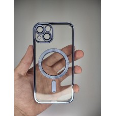 Чехол UMKU Shining with MagSafe Apple iPhone 13 (Blue)