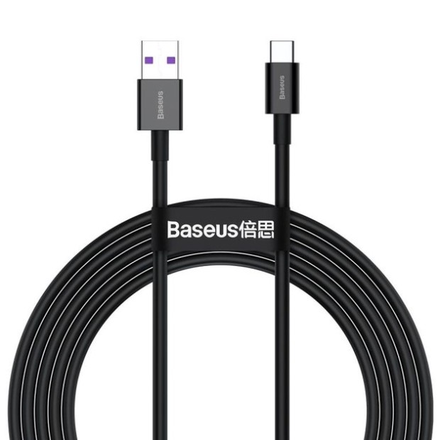 USB-кабель Baseus Cafule Series 66W (1m) (USB to Type-C) (Чёрный) CAKF000101