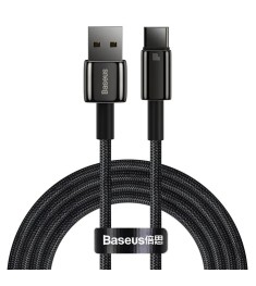 USB-кабель Baseus Tungsten Gold 100W (2m) (Type-C) (Чёрный) CAWJ000101