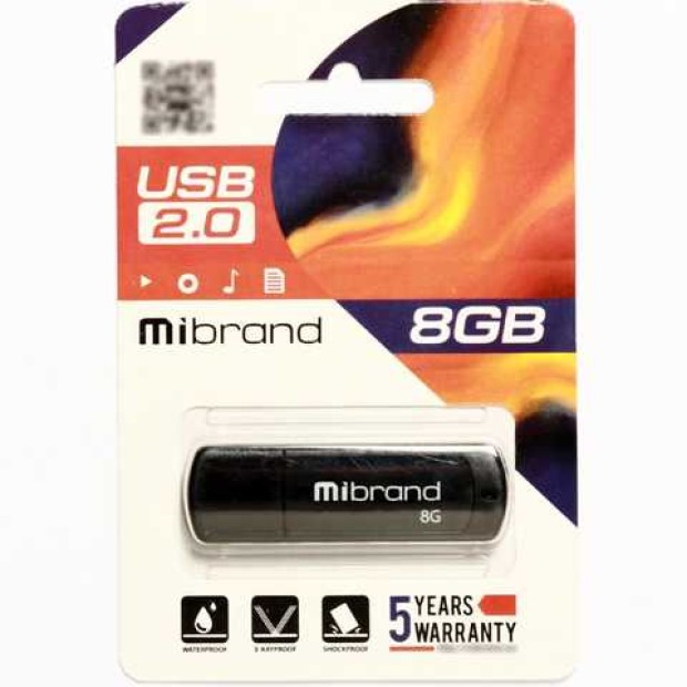 USB 2.0 флеш-накопитель Mibrand Grizzly 8Gb