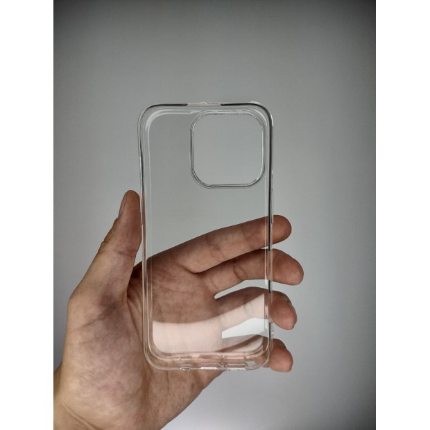 Чехол силиконовый WS Apple iPhone 15 Pro (Прозрачный)