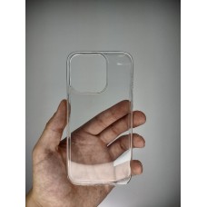 Чехол силиконовый WS Apple iPhone 15 Pro (Прозрачный)