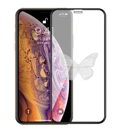 Защитное стекло 5D Picture Apple iPhone XS Max / 11 Pro Max Black (Butterfly)