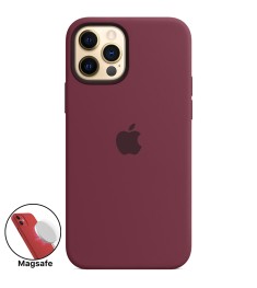Силикон Original MagSafe Case Apple iPhone 12 Pro Max (Plum)