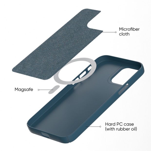 Силікон Original MagSafe Case Apple iPhone 12 Pro Max (Plum)