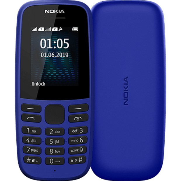 Мобильный телефон Nokia 105 Dual Sim (2019) (Blue)