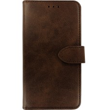 Чехол-книжка Leather Book Xiaomi Redmi Note 8 Pro (Тёмно-коричневый)