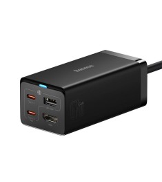 СЗУ-адаптер Baseus GaN5 Pro 67W (2Type-C / 1USB / HDMI) + кабель Type-C - Type-C..