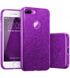 Силикон Glitter Apple iPhone 7 Plus / 8 Plus (Фиолетовый)