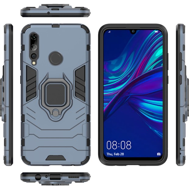 Бронь-чохол Ring Armor Case Huawei P Smart (Пилова бірюза)