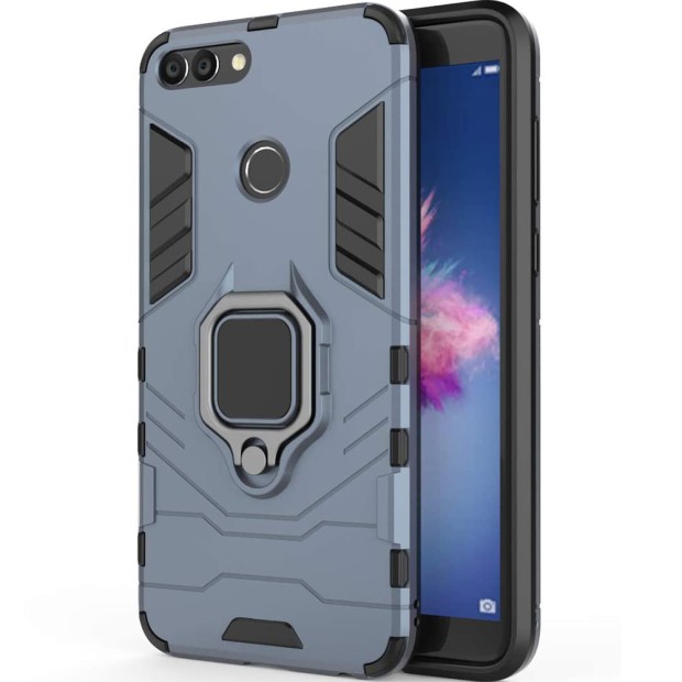 Бронь-чохол Ring Armor Case Huawei P Smart (Пилова бірюза)