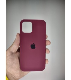 Силикон Original Round Case Apple iPhone 12 / 12 Pro (57) Marsala