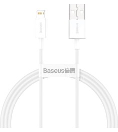 USB-кабель Baseus Superior 2.4A (0.25m) (Lightning) (Белый) CALYS-02