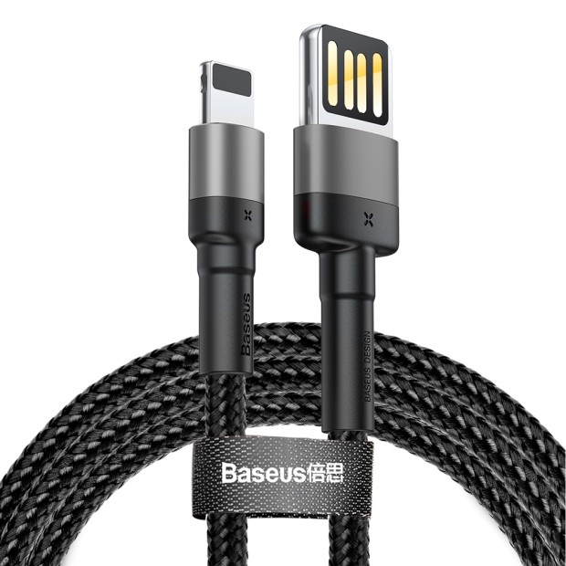 USB-кабель Baseus Cafule Special Edition 2.4A (1m) (Lightning) (Чёрный) CALKLF-GG1