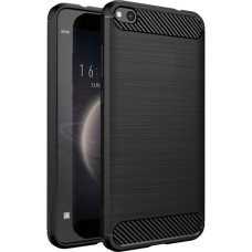 Силиконовый чехол Polished Carbon Huawei P8 Lite (2016) (Чёрный)