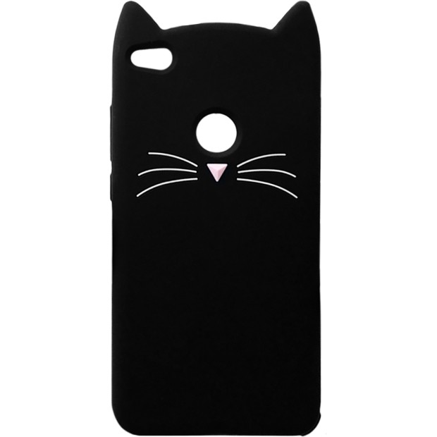 Силиконовый чехол Kitty Case Xiaomi Redmi 4x (чёрный)