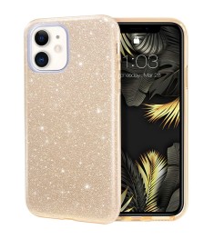 Силиконовый чехол Glitter Apple iPhone 11 (Золотой)