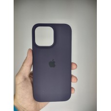 Силикон Original Round Case Apple iPhone 14 Pro Max (Eggplant)