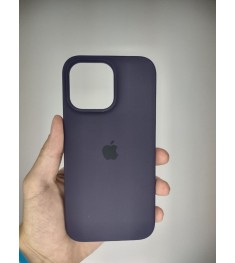 Силикон Original Round Case Apple iPhone 14 Pro Max (Eggplant)