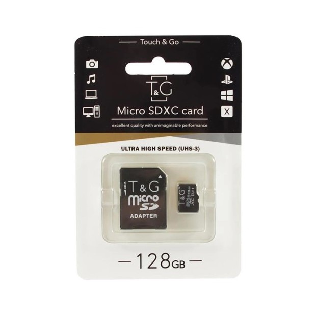 Карта памяти Touch & Go 128Gb (UHS-3) + SD-адаптер
