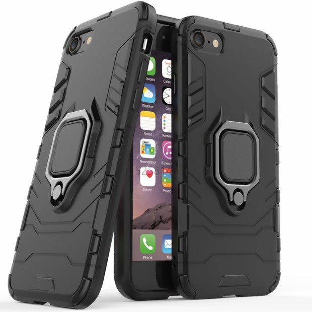 Бронь-чехол Ring Armor Case Apple iPhone 6 / 6s (Чёрный)