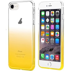 Силикон WS Gradient Apple iPhone 7 / 8 / SE (2020) (Clear & yellow)