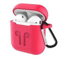 Футляр для наушников Full Silicone Case Apple AirPods (04) Rose Red