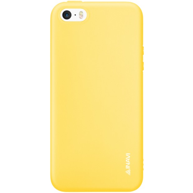 Чехол Силикон iNavi Color Apple iPhone 5 / 5s / SE (желтый)