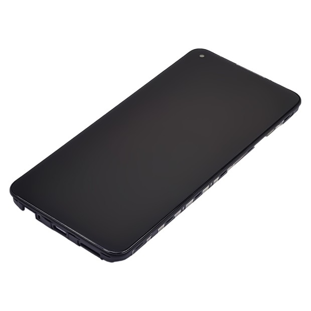 Дисплей для Xiaomi Redmi Note 9 с чёрным тачскрином и корпусной рамкой