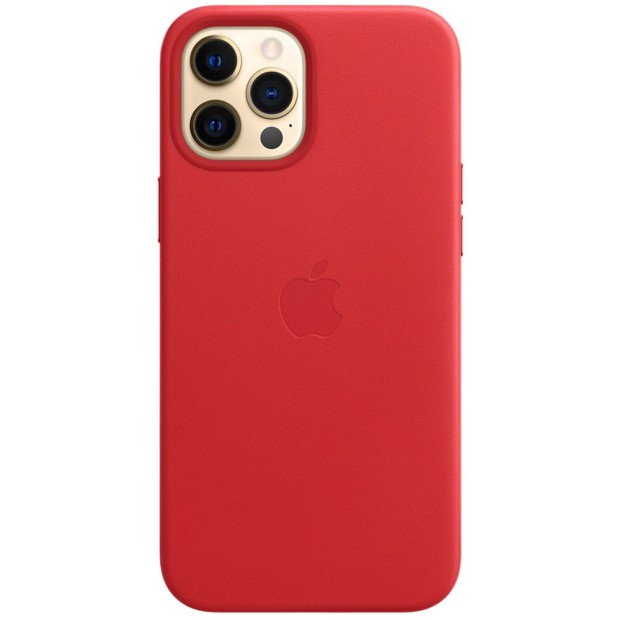 Чехол Leather Case for Apple Iphone 12 Pro Max (Red)