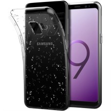 Силикон Rain Gradient Samsung Galaxy S9 (Чёрно-серый)