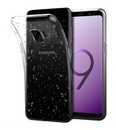 Силикон Rain Gradient Samsung Galaxy S9 (Чёрно-серый)