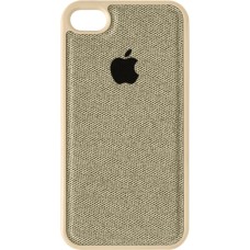 Силикон Textile Apple iPhone 4 / 4s (Бежевый)