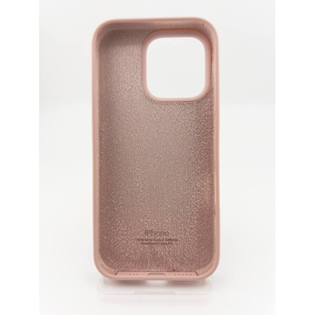 Силикон Original Round Case Apple iPhone 16 Pro (08) Pink Sand