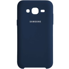 Силиконовый чехол Original Case Samsung Galaxy J5 (2015) J500 (Тёмно-синий)