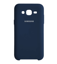Силиконовый чехол Original Case Samsung Galaxy J5 (2015) J500 (Тёмно-синий)