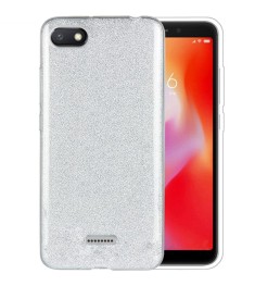 Силиконовый чехол Glitter Xiaomi Redmi 6A (Серый)