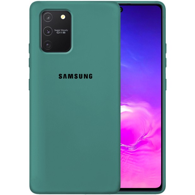 Силикон Original Case Samsung Galaxy S10 Lite (Тёмно-зелёный)
